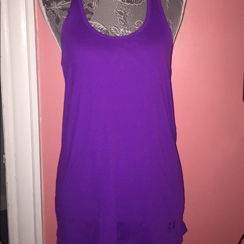 UNDER ARMOUR purple athletic top